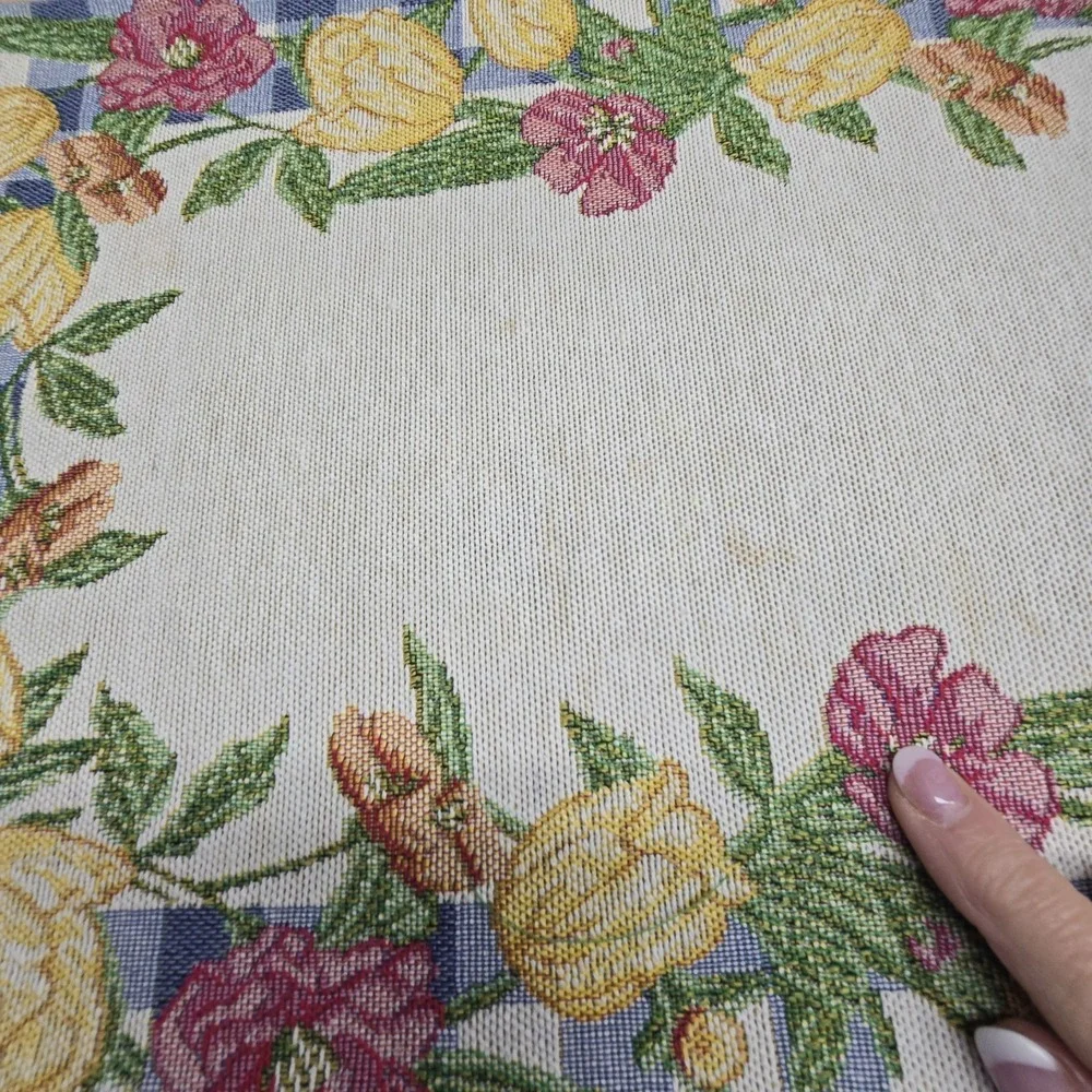 Vintage Tapestry‎ Set 6 Tulips & Hibiscus Placemats  19